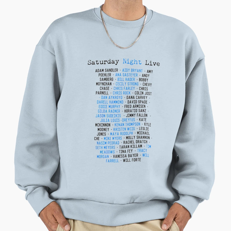 Snl Cast Members Sweatshirt - Graphic Print for Adults - T-Shirt, Sweatshirt, Hoodie