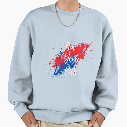 Words New York City Splatter Sweatshirt - Fun Novelty Design Men Women - T-Shirt, Sweatshirt, Hoodie