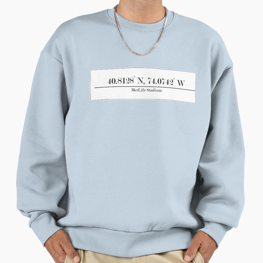 Metlife Stadium New York Giants Sweatshirt - Minimalist Print Men Women - T-Shirt, Sweatshirt, Hoodie