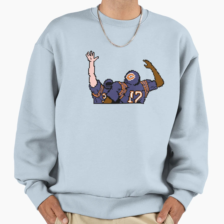 Bears Tecmo Bowl Touchdown Celebration Sweatshirt - Minimalist Print Unisex - T-Shirt, Sweatshirt, Hoodie