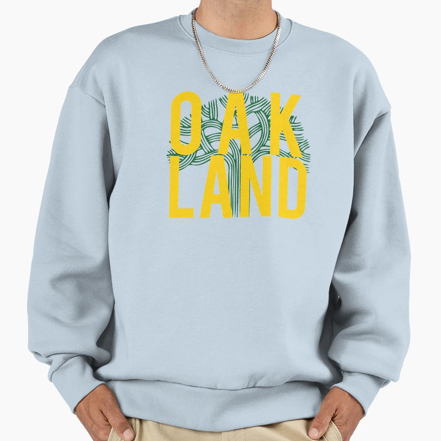 Oakland Gold Green Sweatshirt - Aesthetic Graphic for Adults - T-Shirt, Sweatshirt, Hoodie