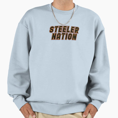 Steeler Nation Sweatshirt - Casual Everyday Wear Men Women - T-Shirt, Sweatshirt, Hoodie