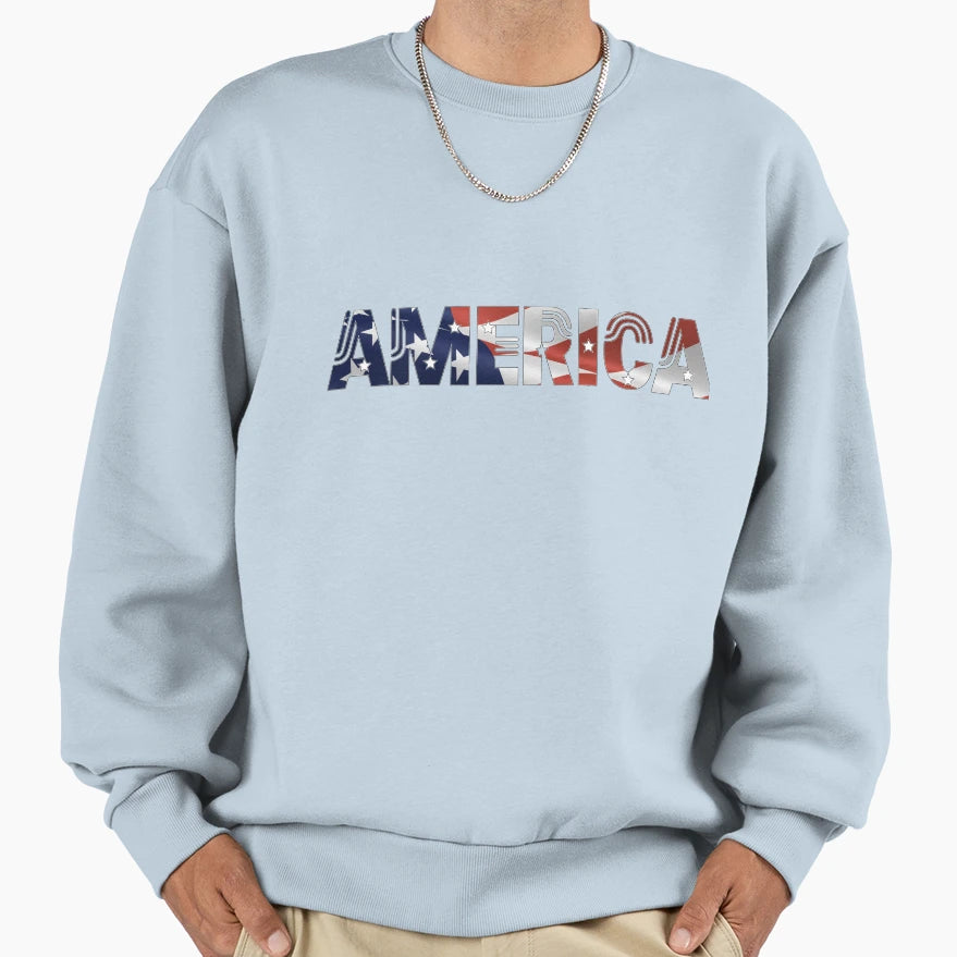 America Sweatshirt - Casual Everyday Wear for Adults - T-Shirt, Sweatshirt, Hoodie