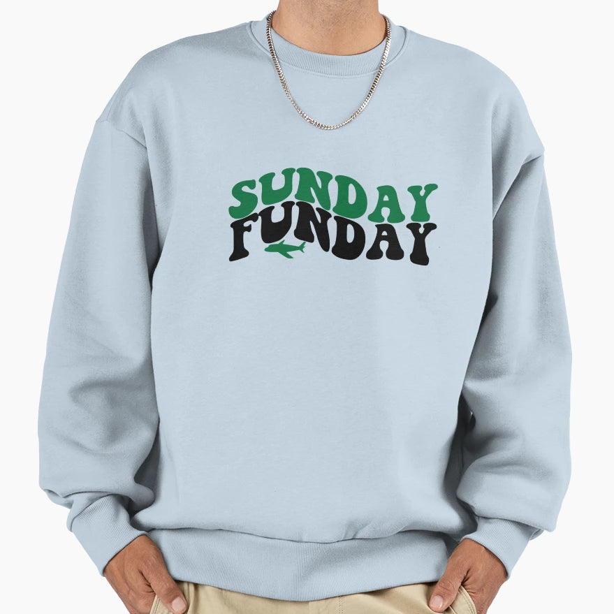 New York Jets Funky Sunday Sweatshirt - Fun Novelty Design for Adults - T-Shirt, Sweatshirt, Hoodie