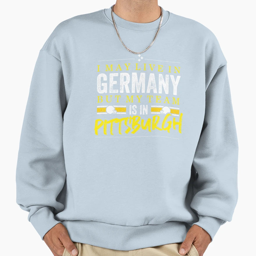 Pittsburgh Football Team Fans Sweatshirt - Minimalist Print for Adults - T-Shirt, Sweatshirt, Hoodie