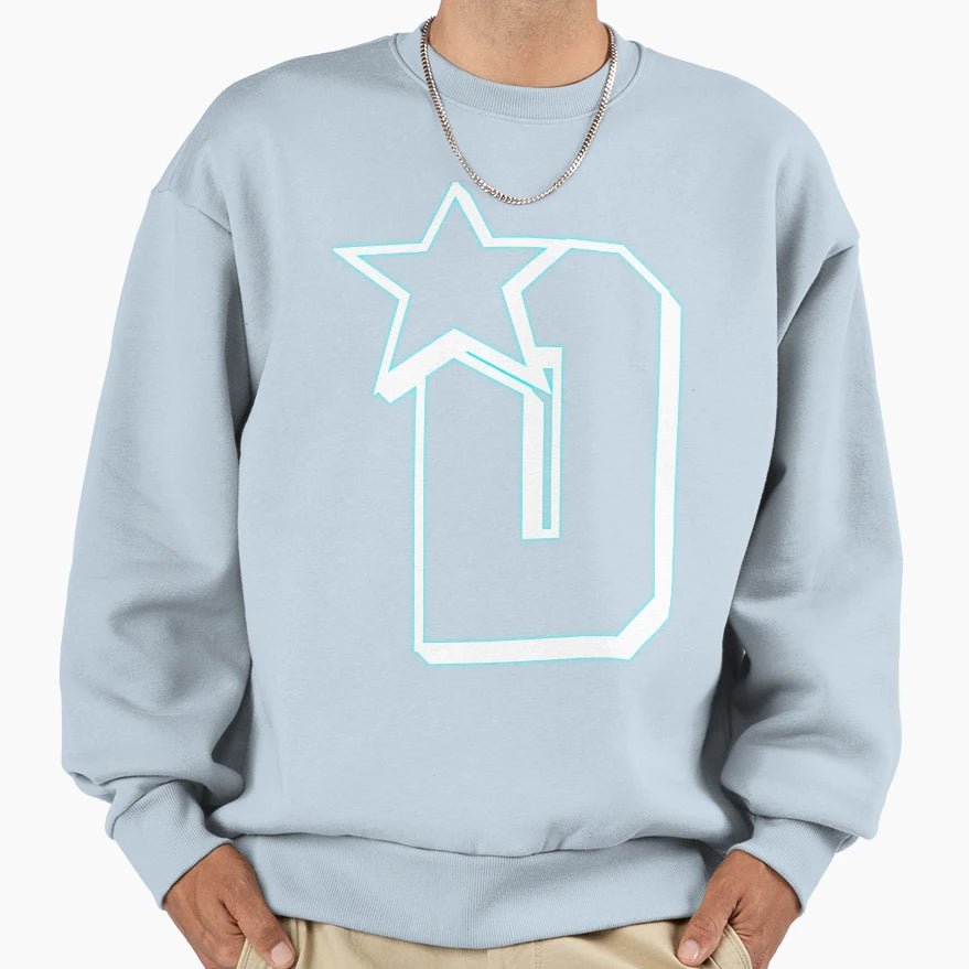 Letter D Sweatshirt - Minimalist Print Unisex - T-Shirt, Sweatshirt, Hoodie