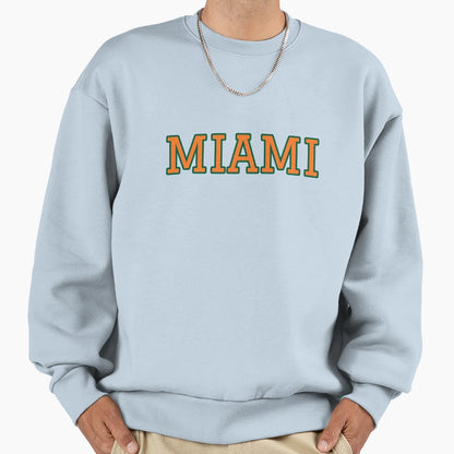 University Miami Sweatshirt - Novelty Apparel Men Women - T-Shirt, Sweatshirt, Hoodie