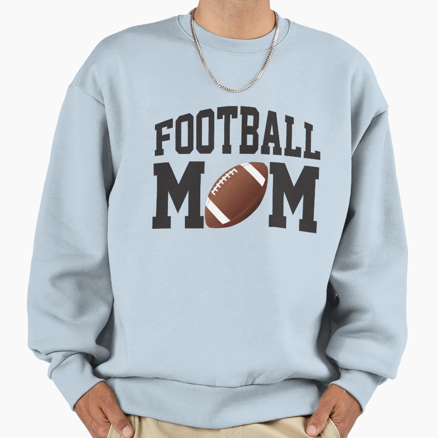 Fun Football Mom Sweatshirt - Minimalist Print Men Women - T-Shirt, Sweatshirt, Hoodie