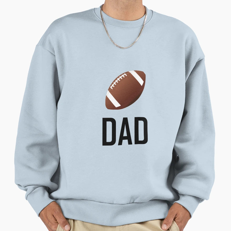 Football Sports Dad Sweatshirt - Trendy Graphic for Adults - T-Shirt, Sweatshirt, Hoodie