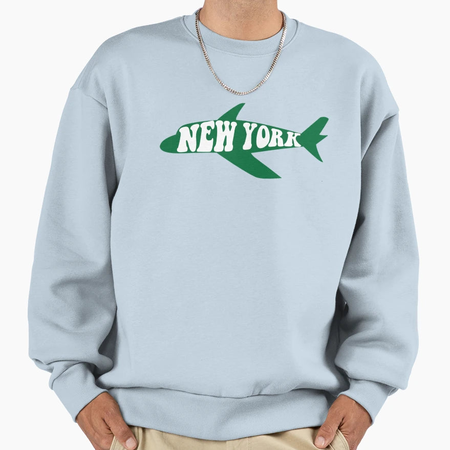 New York Jets Funky Logo Sweatshirt - Fun Novelty Design Unisex - T-Shirt, Sweatshirt, Hoodie