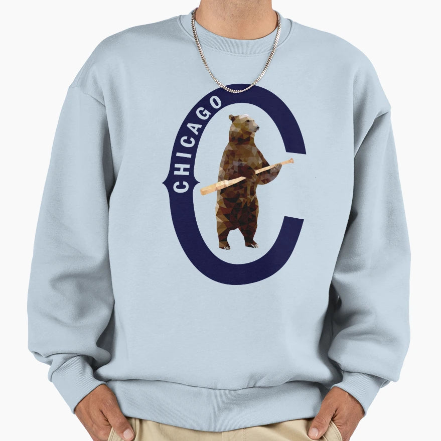 Bear Bat Polygonal Sweatshirt - Streetwear Style for Adults - T-Shirt, Sweatshirt, Hoodie