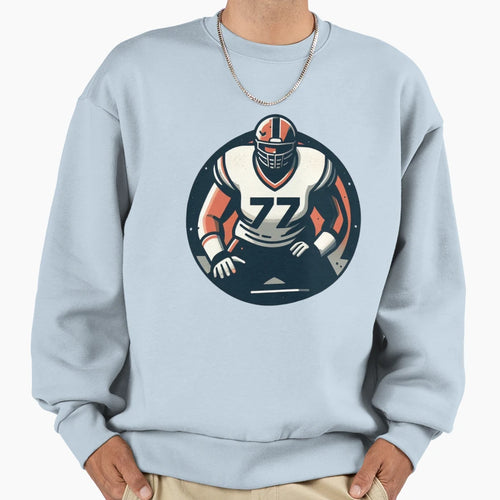 Offensive Lineman Sweatshirt - Minimalist Print Unisex - T-Shirt, Sweatshirt, Hoodie