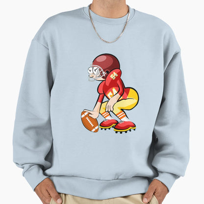 American Football Cartoon 25 41 Sweatshirt - Minimalist Print Men Women - T-Shirt, Sweatshirt, Hoodie