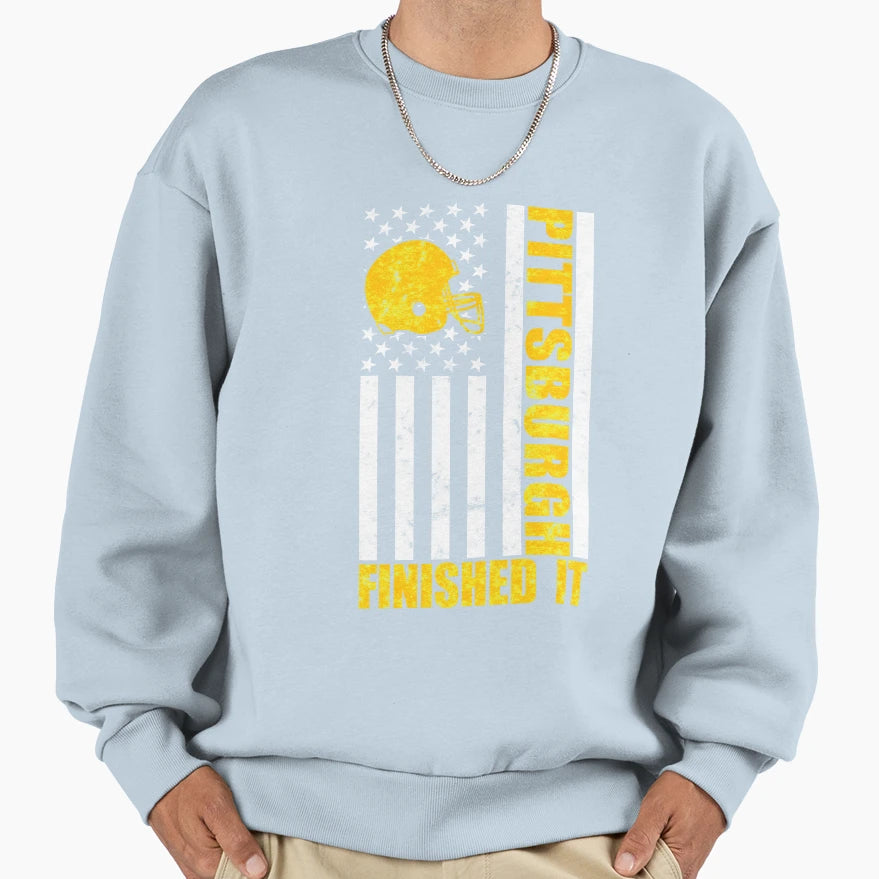Small Gifts Pittsburgh Finished Sweatshirt - Minimalist Print for Adults - T-Shirt, Sweatshirt, Hoodie