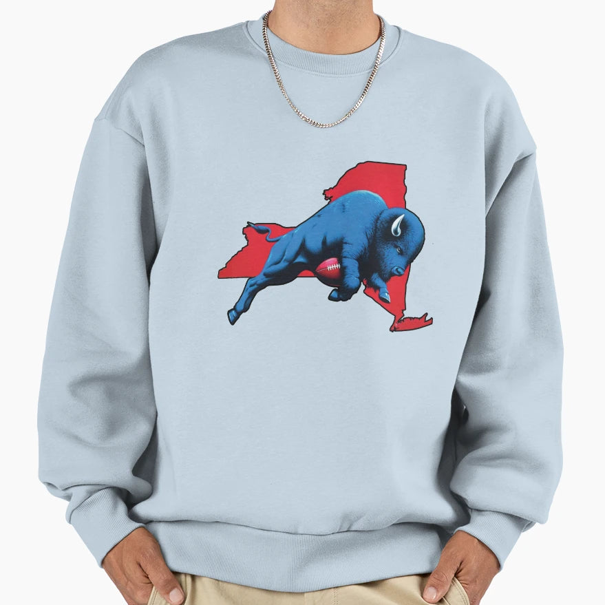 New York Buffalo Sweatshirt - Casual Everyday Wear for Adults - T-Shirt, Sweatshirt, Hoodie