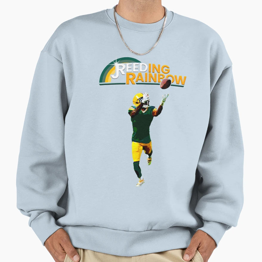 Jreeding Rainbow Football Wide Sweatshirt - Streetwear Style Men Women - T-Shirt, Sweatshirt, Hoodie