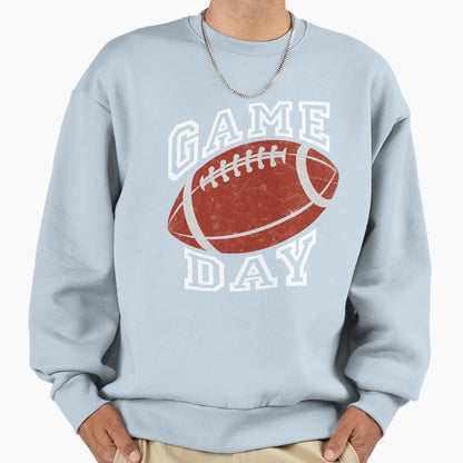 American Football Game Day Ball Sweatshirt - Aesthetic Graphic for Adults - T-Shirt, Sweatshirt, Hoodie