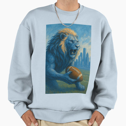 Detroit Football V2 Sweatshirt - Streetwear Style Men Women - T-Shirt, Sweatshirt, Hoodie