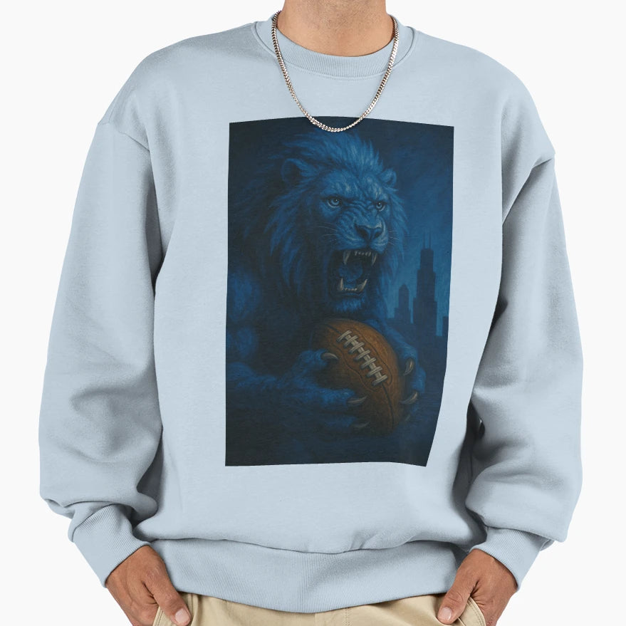 Detroit Football V4 Sweatshirt - Unique Graphic for Adults - T-Shirt, Sweatshirt, Hoodie