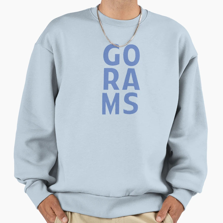 Go Rams Sweatshirt - Trendy Graphic Unisex - T-Shirt, Sweatshirt, Hoodie