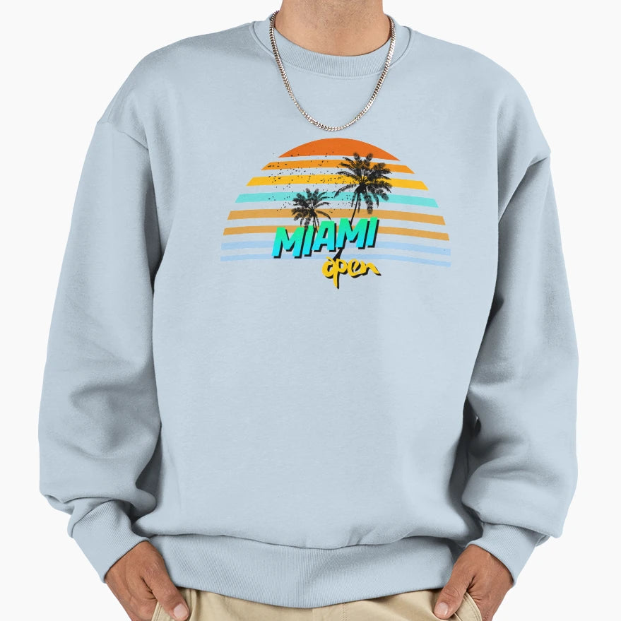 Miami Open Sweatshirt - Graphic Print Unisex - T-Shirt, Sweatshirt, Hoodie