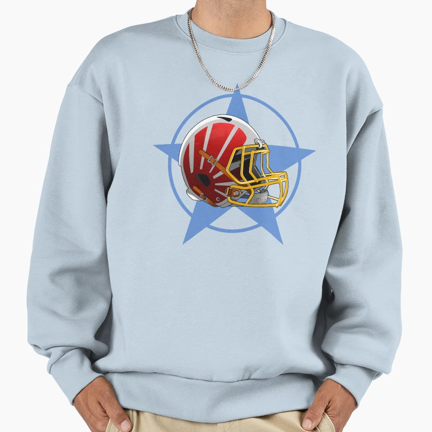American Football Helmet Sweatshirt - Custom Art Print Men Women - T-Shirt, Sweatshirt, Hoodie