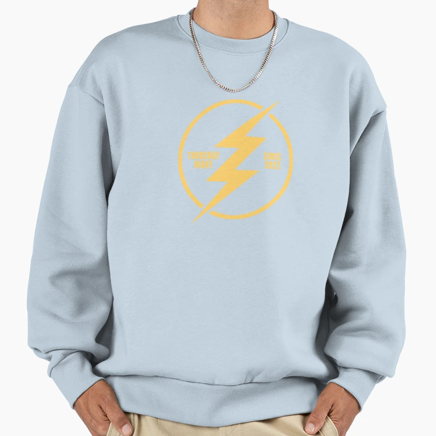 Thursday Night Thunder Logo Sweatshirt - Minimalist Print Men Women - T-Shirt, Sweatshirt, Hoodie