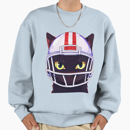 Quarterback Cat Sweatshirt - Trendy Graphic for Adults - T-Shirt, Sweatshirt, Hoodie