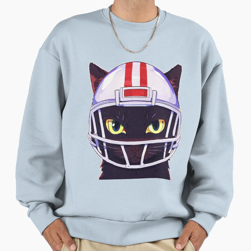 Quarterback Cat Sweatshirt - Trendy Graphic for Adults - T-Shirt, Sweatshirt, Hoodie