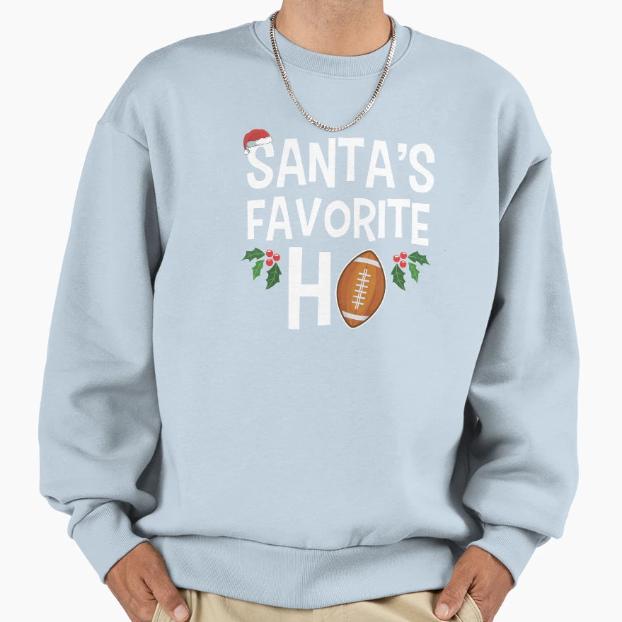 American Football Santas Ho Gift Sweatshirt - Novelty Apparel Unisex - T-Shirt, Sweatshirt, Hoodie