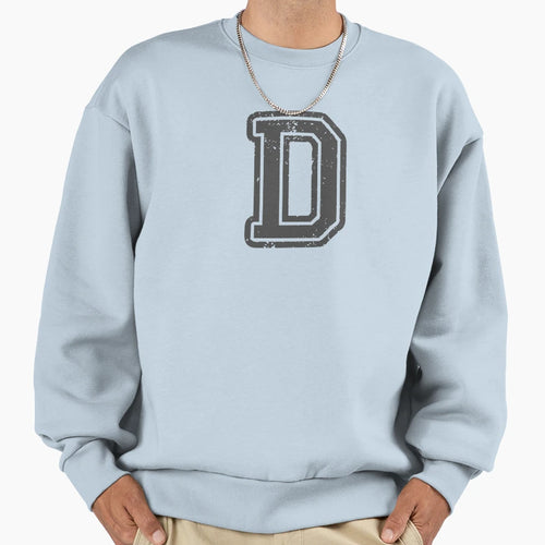 Initial Letter D Sweatshirt - Graphic Print Unisex - T-Shirt, Sweatshirt, Hoodie
