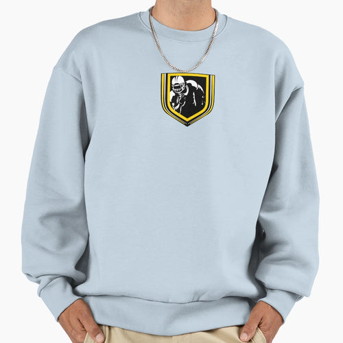 Football Fan Black And Yellow Sweatshirt - Aesthetic Graphic for Adults - T-Shirt, Sweatshirt, Hoodie