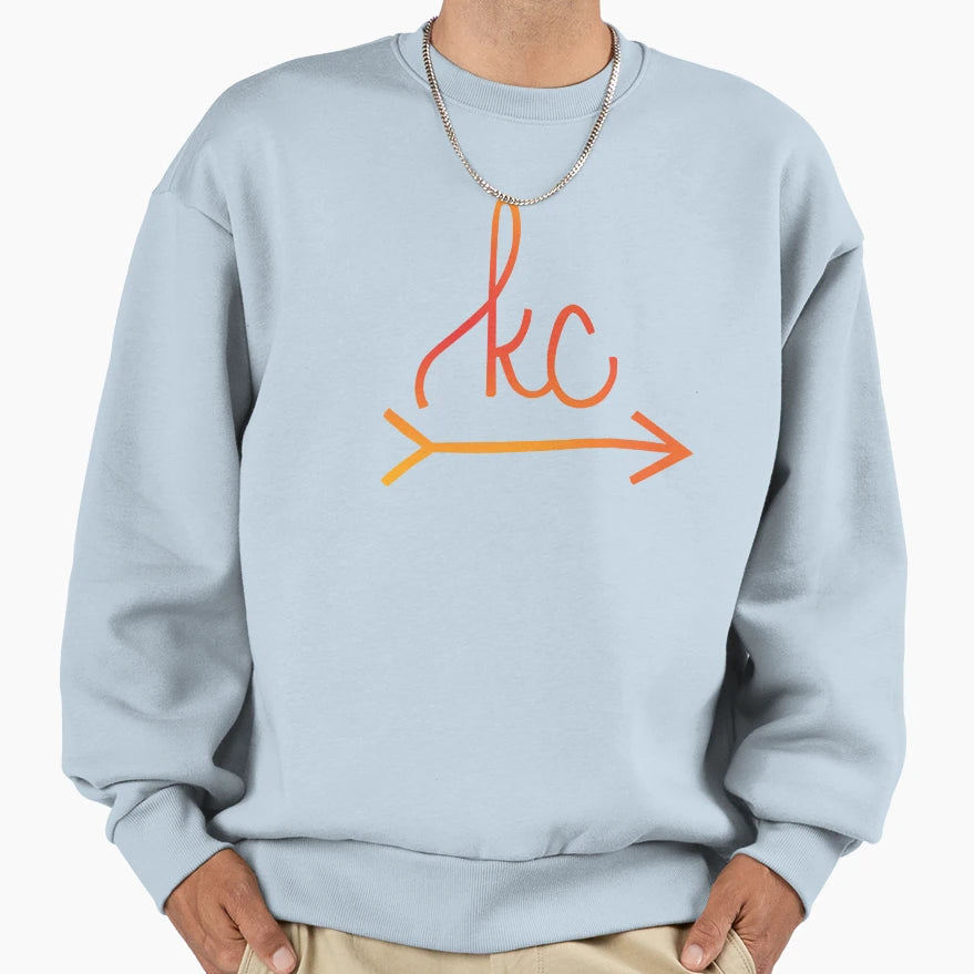 Kc Arrow Gradient Sweatshirt - Graphic Print Men Women - T-Shirt, Sweatshirt, Hoodie