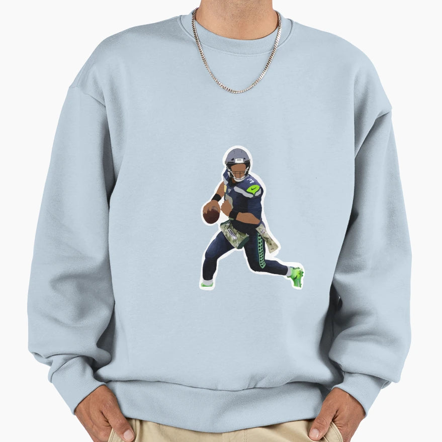 Russell Wilson Sweatshirt - Graphic Print for Adults - T-Shirt, Sweatshirt, Hoodie