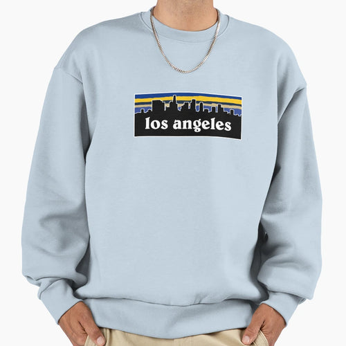 Los Angeles R Cityscape Football Sweatshirt - Fun Novelty Design Men Women - T-Shirt, Sweatshirt, Hoodie