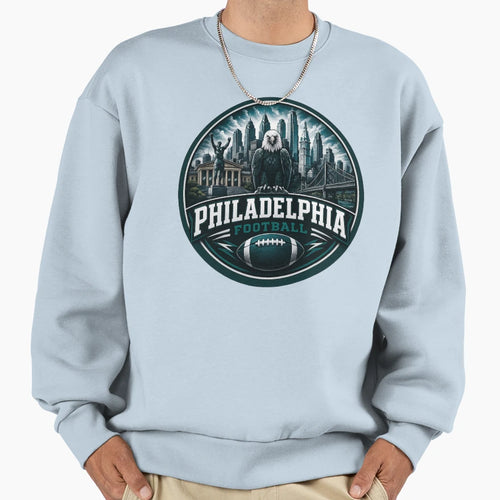 Philadelphia Football Skyline Sports T-Shirt - Graphic Print for Adults - T-Shirt, Sweatshirt, Hoodie