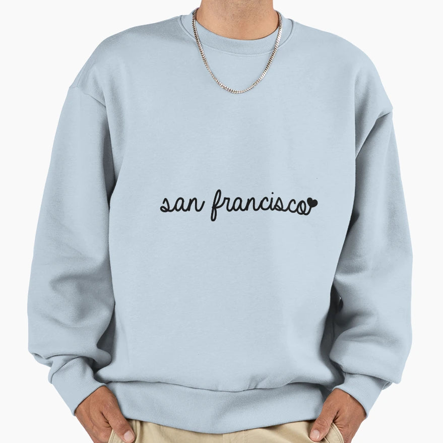 San Francisco Sweatshirt - Minimalist Print Unisex - T-Shirt, Sweatshirt, Hoodie