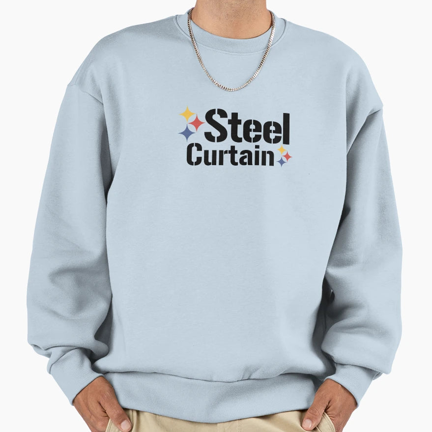 Steel Curtain Sweatshirt - Graphic Print Unisex - T-Shirt, Sweatshirt, Hoodie