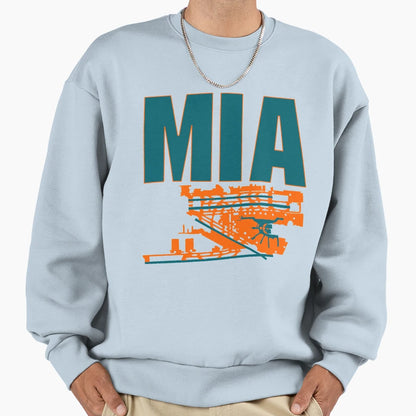 Miami Airport Sweatshirt - Casual Everyday Wear Unisex - T-Shirt, Sweatshirt, Hoodie