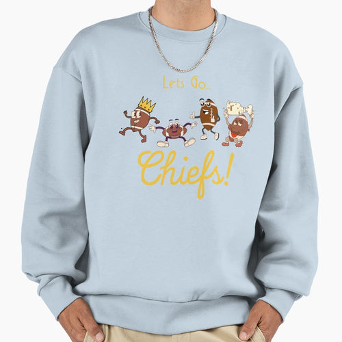 Kc Chiefs Cartoon Champs Sweatshirt - Aesthetic Graphic Unisex - T-Shirt, Sweatshirt, Hoodie