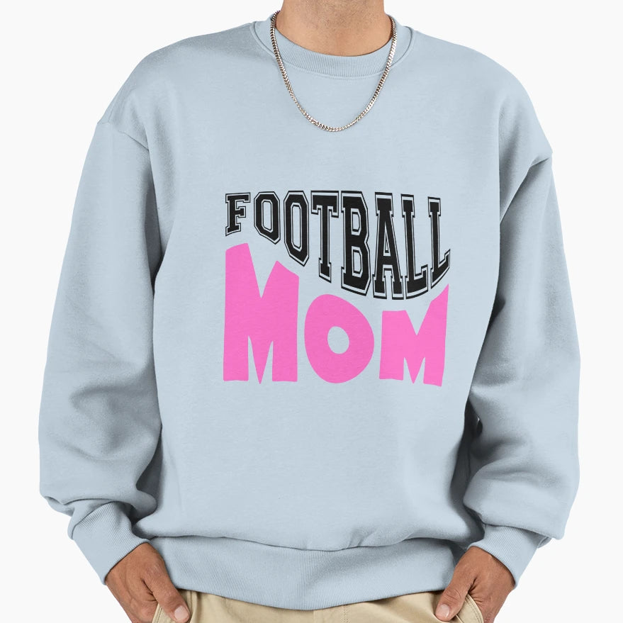Football Mom Sweatshirt - Minimalist Print Men Women - T-Shirt, Sweatshirt, Hoodie