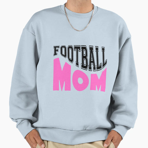 Football Mom Sweatshirt - Minimalist Print Men Women - T-Shirt, Sweatshirt, Hoodie