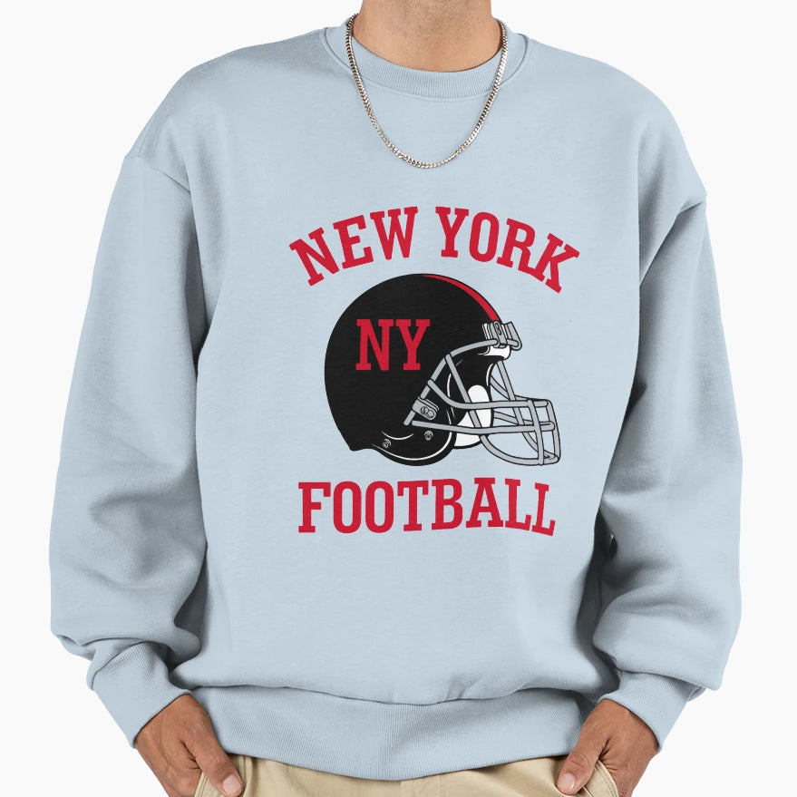 New York Football And T-Shirt - Novelty Apparel Men Women - T-Shirt, Sweatshirt, Hoodie