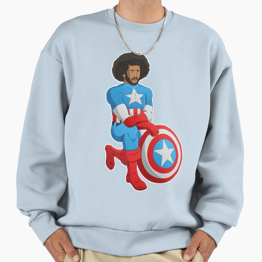 Kaeptain America Sweatshirt - Custom Art Print for Adults - T-Shirt, Sweatshirt, Hoodie