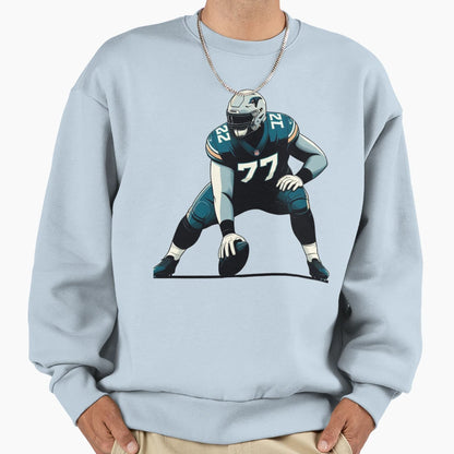 Offensive Lineman Sweatshirt - Unique Graphic Unisex - T-Shirt, Sweatshirt, Hoodie