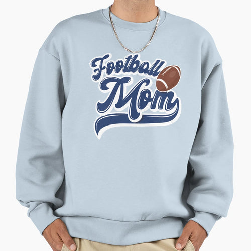 Football Mom Blue And Red Sweatshirt - Unique Graphic Men Women - T-Shirt, Sweatshirt, Hoodie