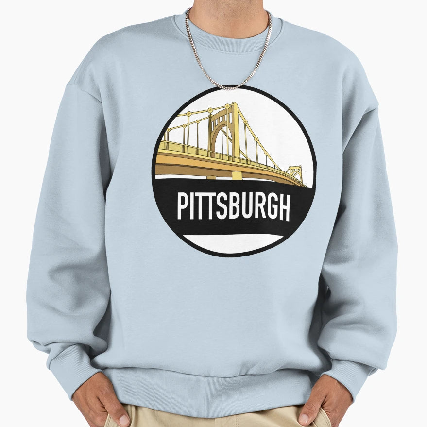 Pittsburgh Bridge Sweatshirt - Graphic Print Men Women - T-Shirt, Sweatshirt, Hoodie