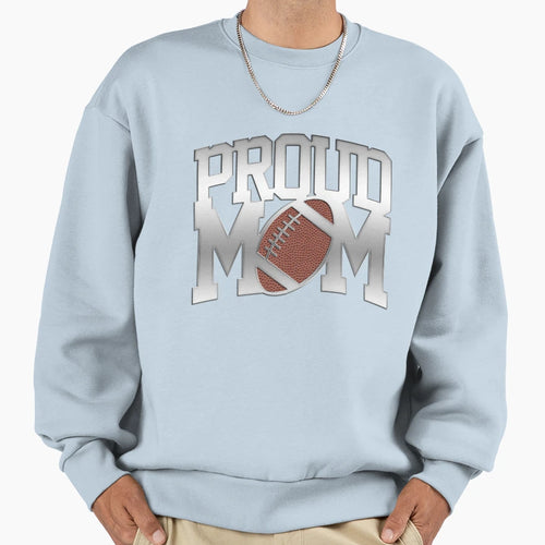 Proud Football Mom Gift Awesome Fun T-Shirt - Aesthetic Graphic for Adults - T-Shirt, Sweatshirt, Hoodie
