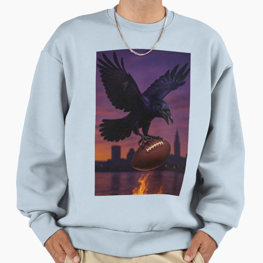 Baltimore Football V6 Sweatshirt - Unique Graphic for Adults - T-Shirt, Sweatshirt, Hoodie