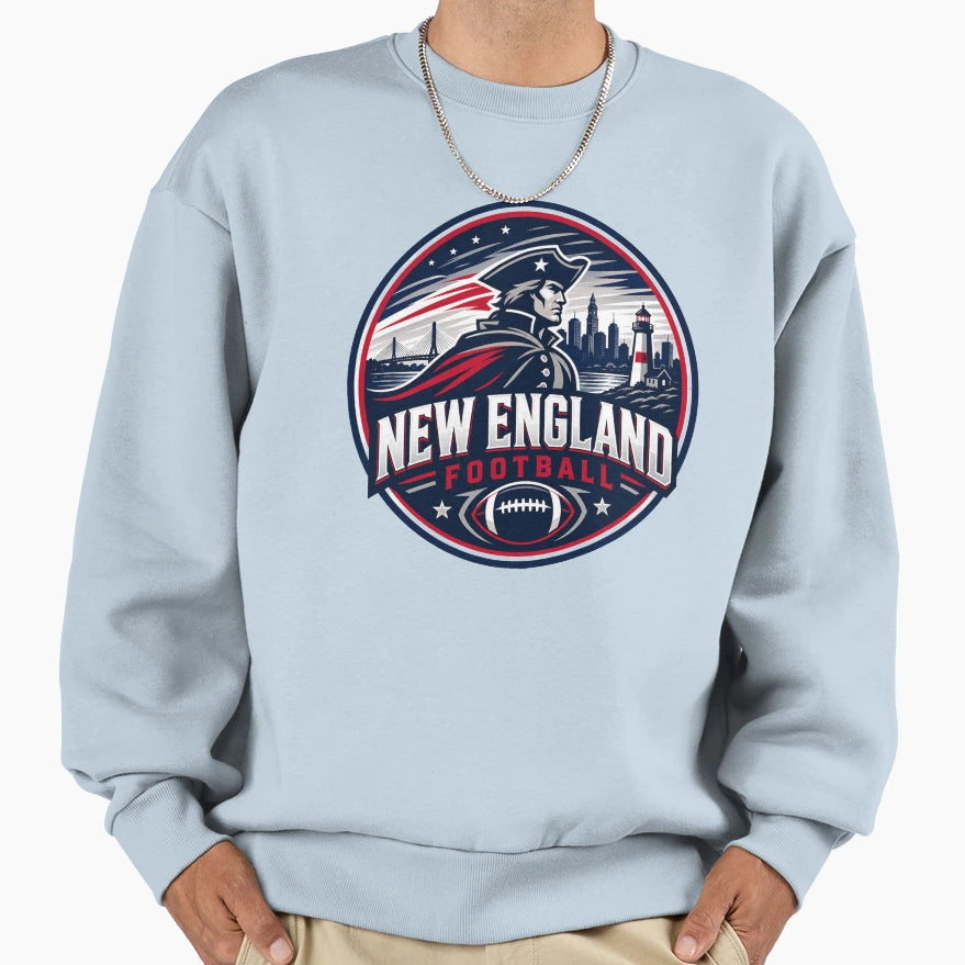 New England Football Heritage Sports T-Shirt - Aesthetic Graphic Unisex - T-Shirt, Sweatshirt, Hoodie